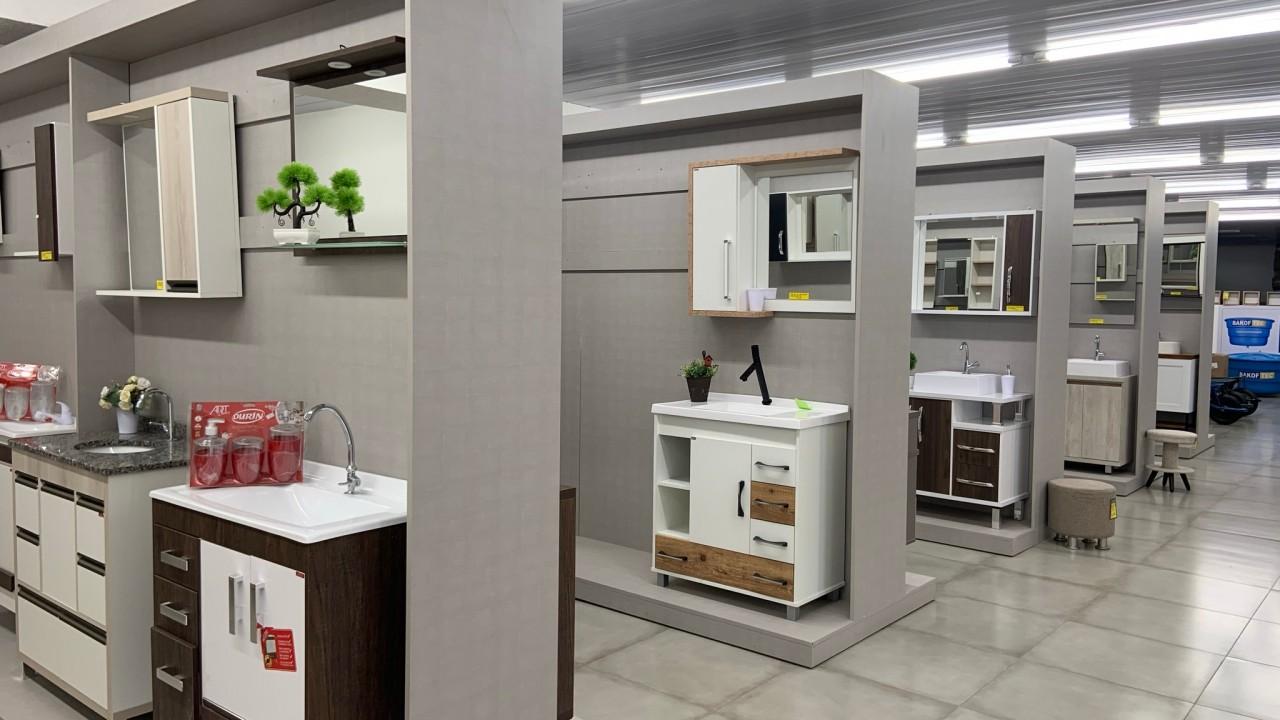 expositor personalizado para banheiro em MDF