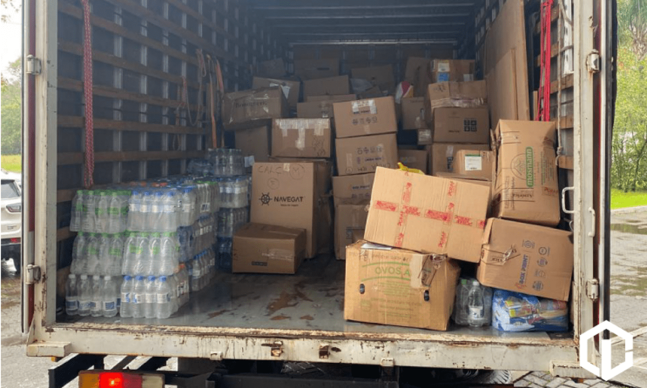 central do lojista em apoio as enchentes do RS