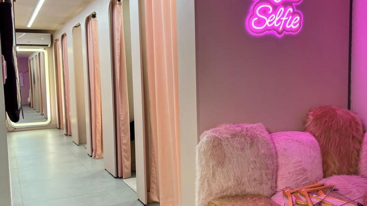 provador para loja de confecção feminina