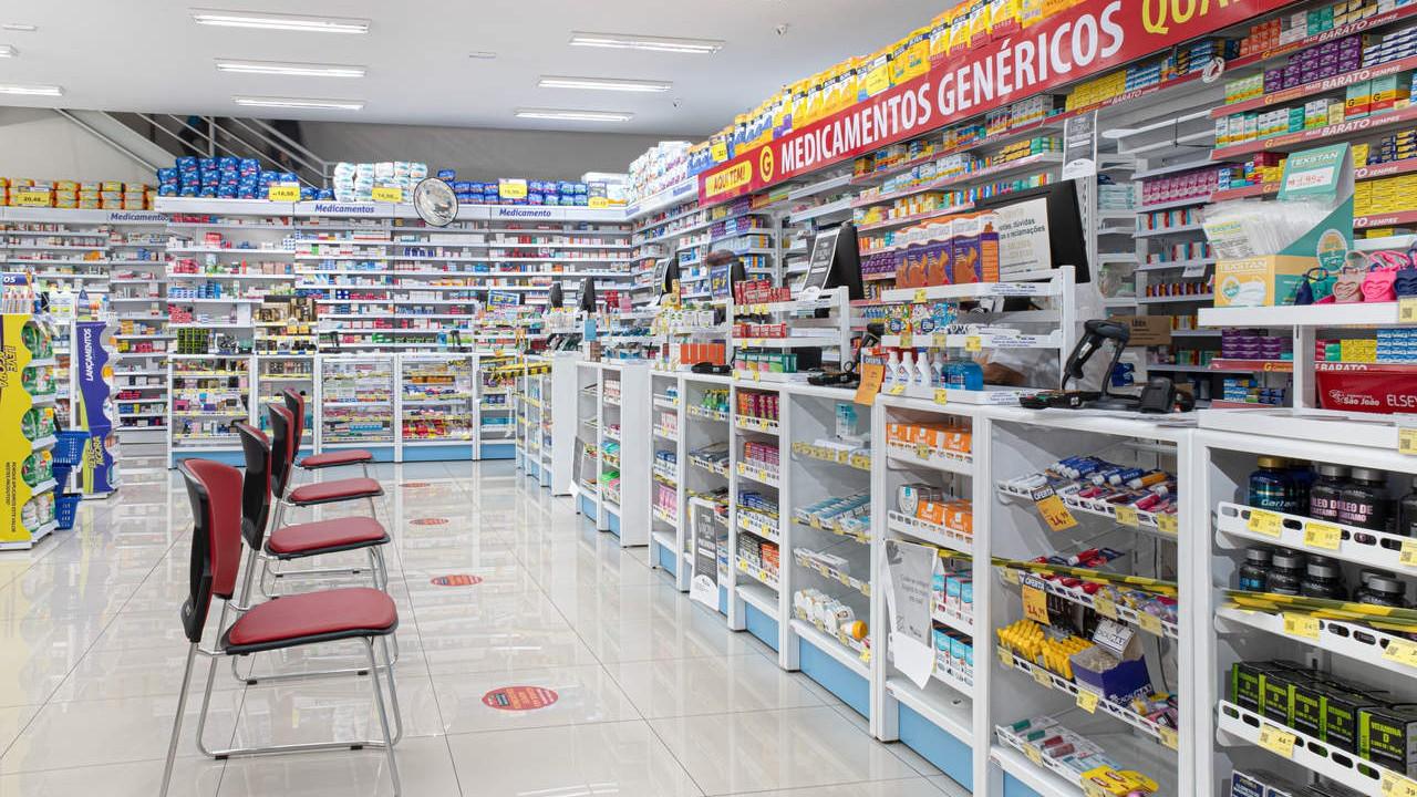 balcão de atendimento para farmácia