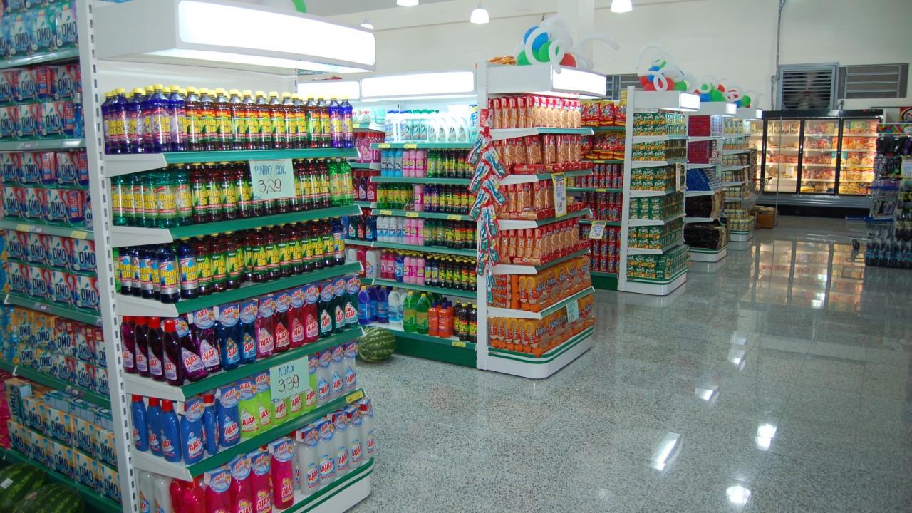 prateleira e gôndolas para supermercado e padarias